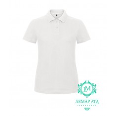 Футболка поло женская B&C white